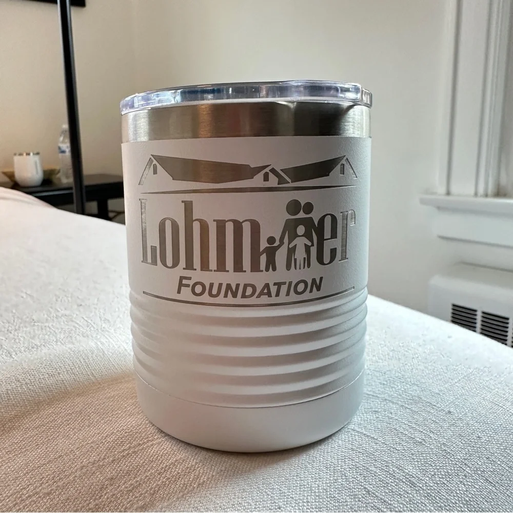 White 10oz. Polar Camel Tumbler with Clear Lid